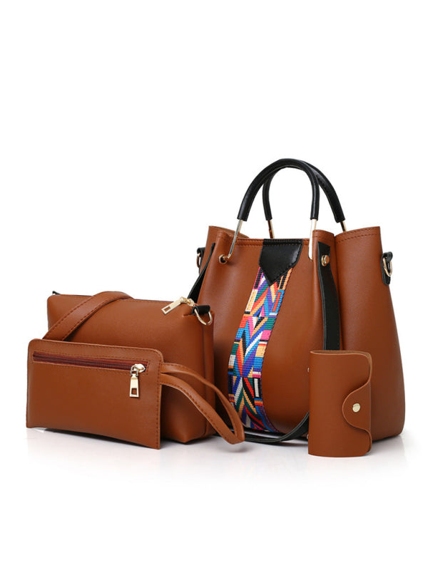 SHOPIQAT Four-Piece Mother-in-Law Bag Portable Shoulder Messenger Bucket Bag - Premium from shopiqat - Just $11.500! Shop now at shopiqat